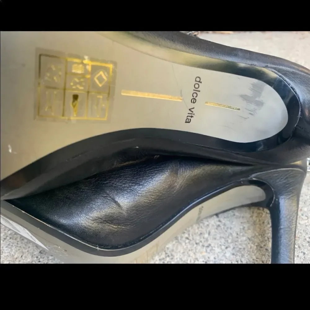 Dolce Vita Open Toe Strappy Peep Toe Block Heels 9.5